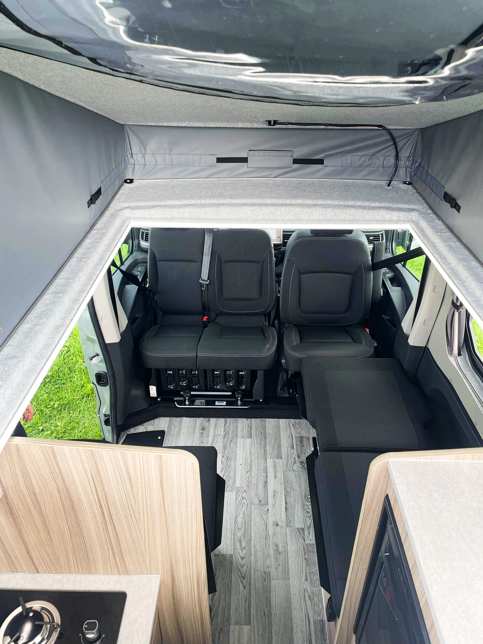 The Witley Camper Van Conversion for the Vauxhall Vivaro, Renault Trafic, Nissan NV300 Fiat Talento with up to  six 6 traveling seat camper - cccampers.myshopify.com