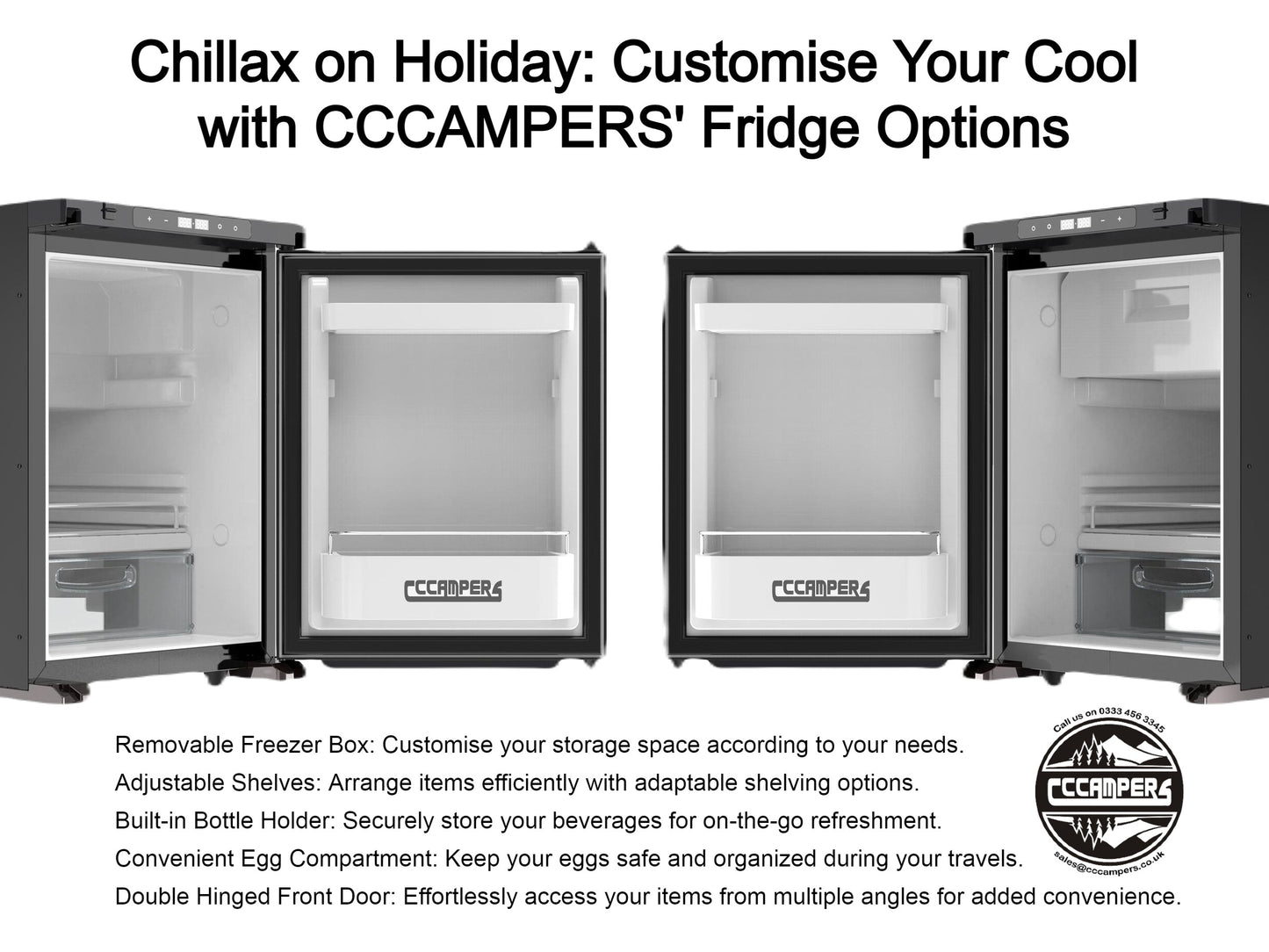 Chillax on Holiday: Customise Your Cool with CCCAMPERS' Fridge Options