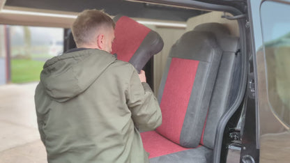 Single bed seat frames two or three traveling seats for Renault Trafic, Nissan NV300, Fiat Talento & Transit Custom
