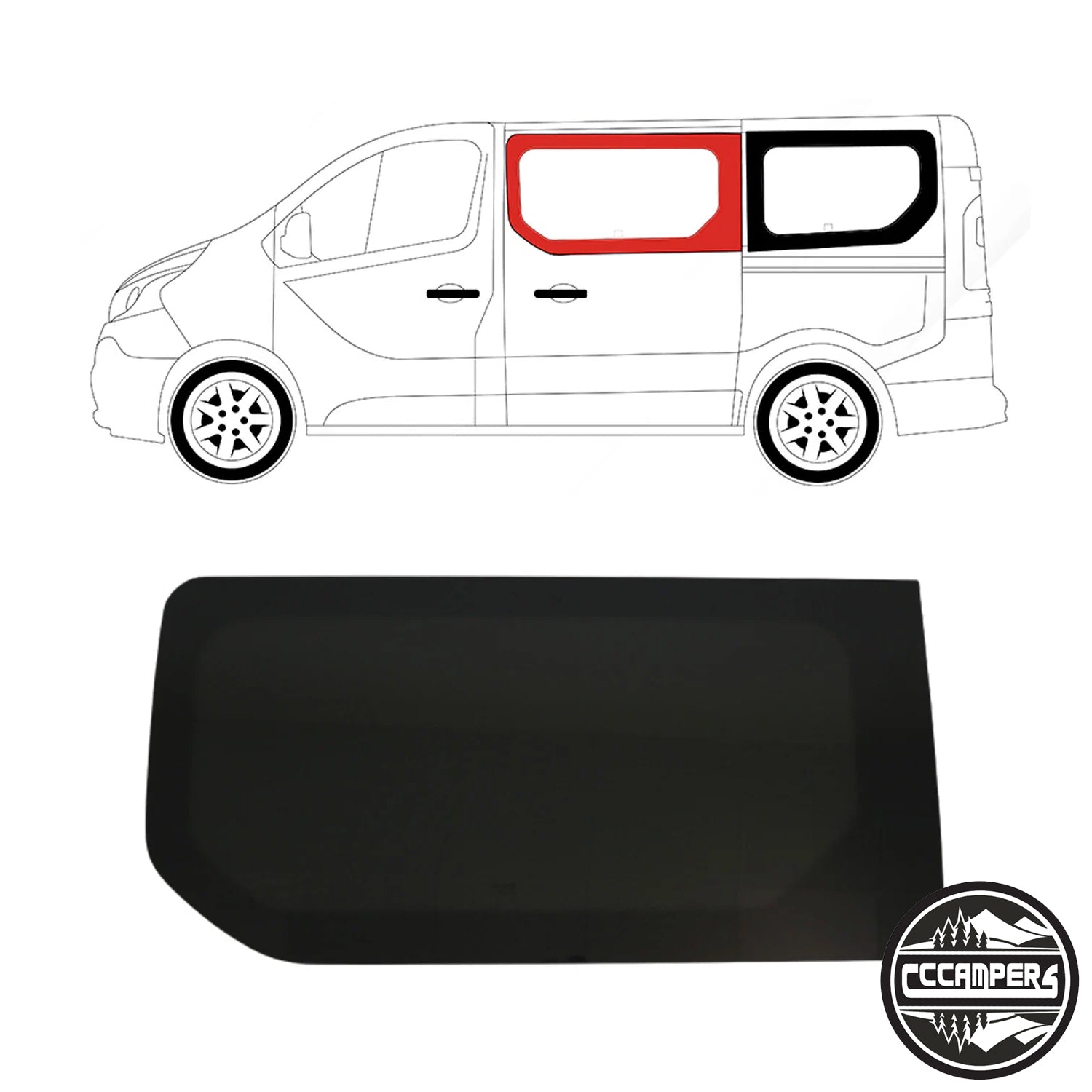 New Shape Trafic NV300, Talento (Vivaro 2014 - 2018 X82) Window