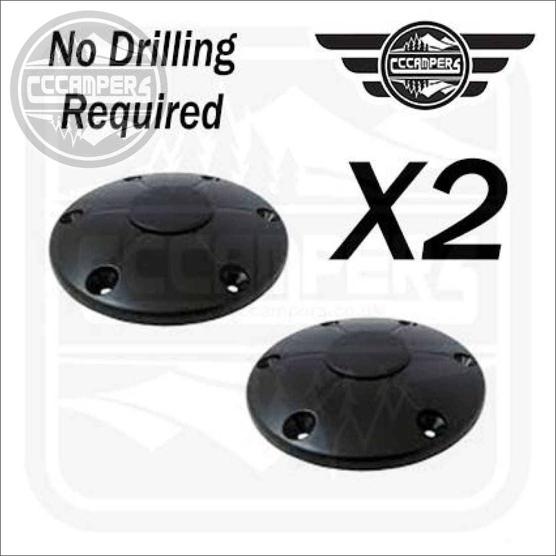 No hole drilling Black TABLE LEG SYSTEM by Redwood™ - cccampers.myshopify.com