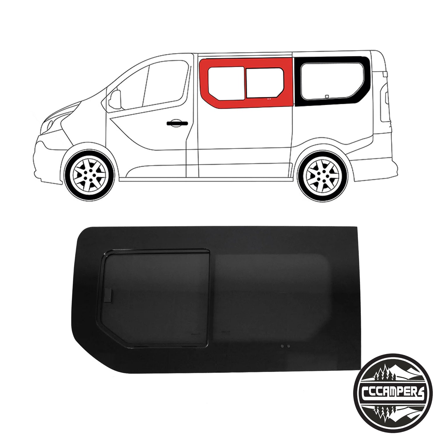 New Shape Trafic NV300, Talento (Vivaro 2014 - 2018 X82) Window