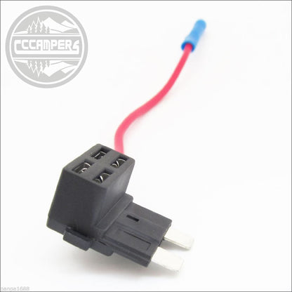 WURTH flat blade fuse holder - Allows easy installation without cutting, splicing or soldering - cccampers.myshopify.com